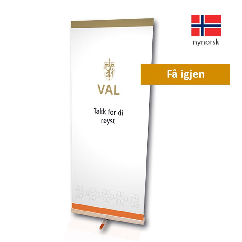 Hovedbilde Roll-up: Takk for di røyst